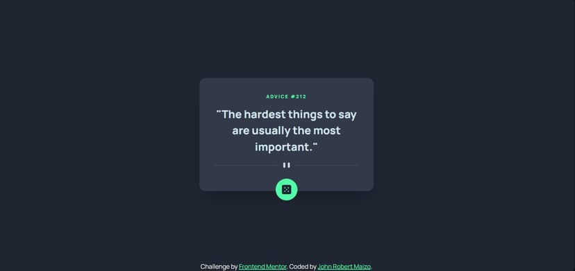 Advice Generator App